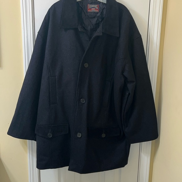 Trenders Basic Wool-Blend Coat, XL - Picture 1 of 6